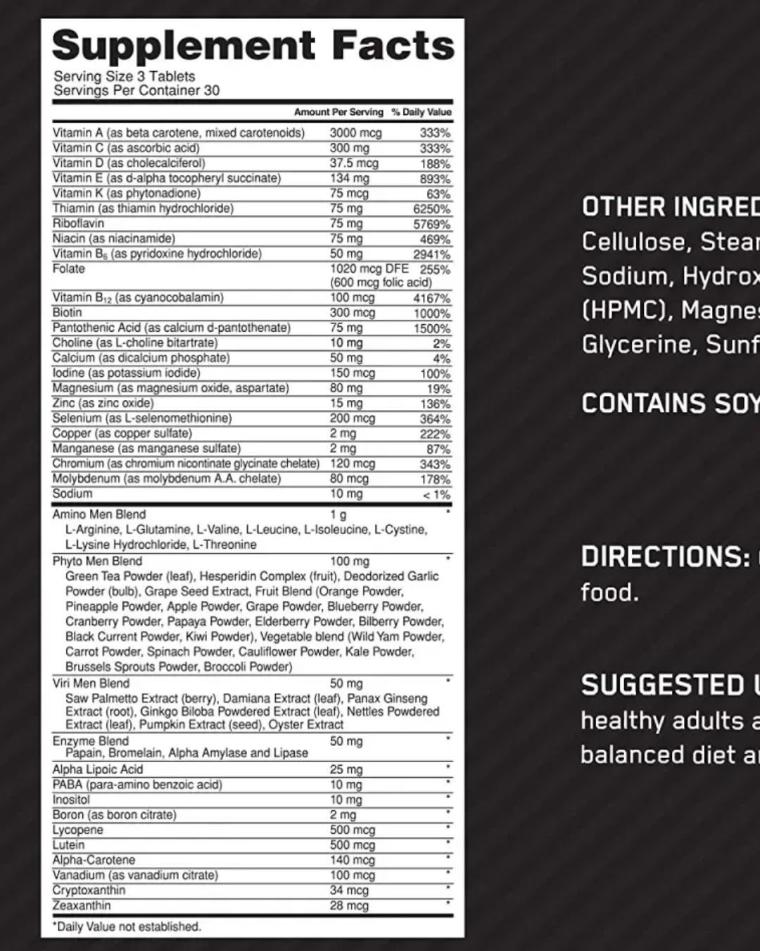 OPTI-MEN 240 CAPS - OPTIMUM NUTRITION