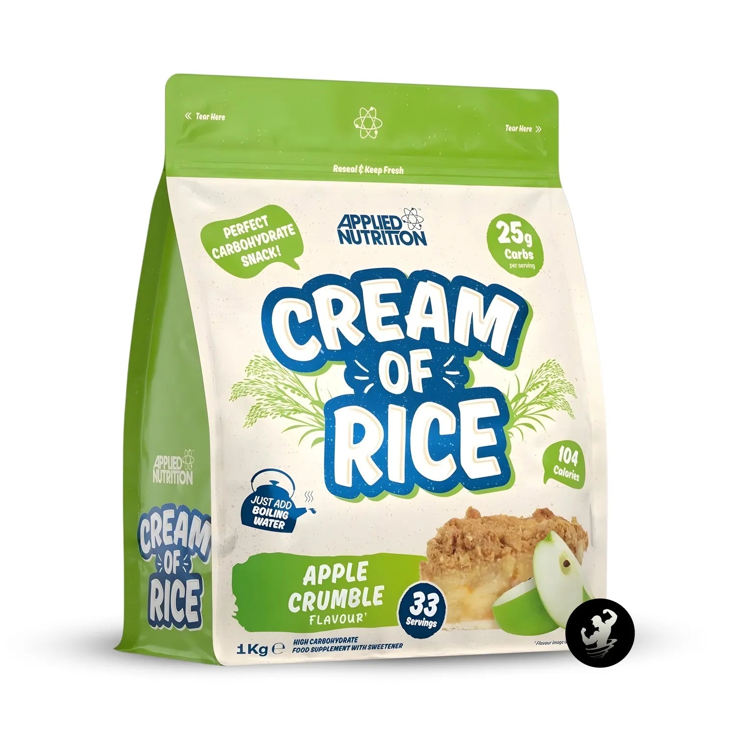 Mass pro 3kg + crema de arroz applied nutrition 1kg